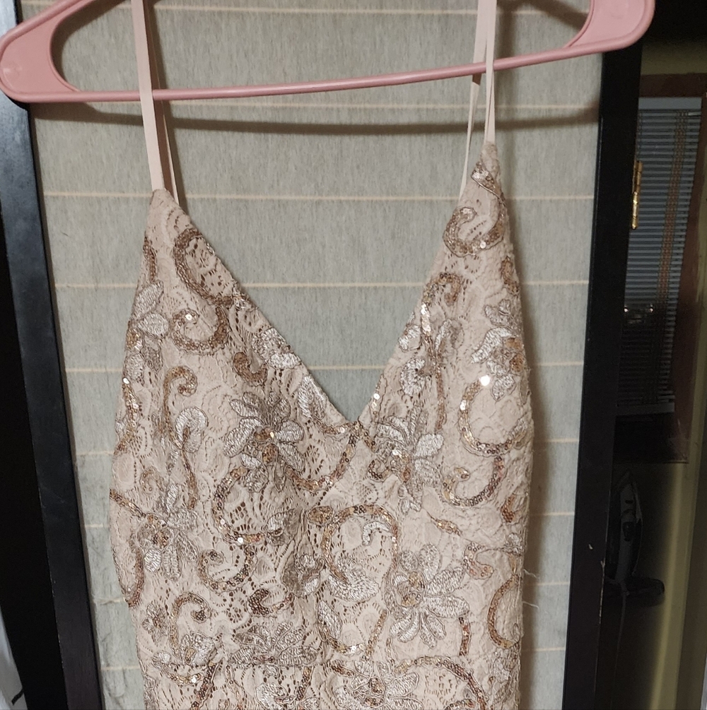 Champane Vince Camuto Formal Dress